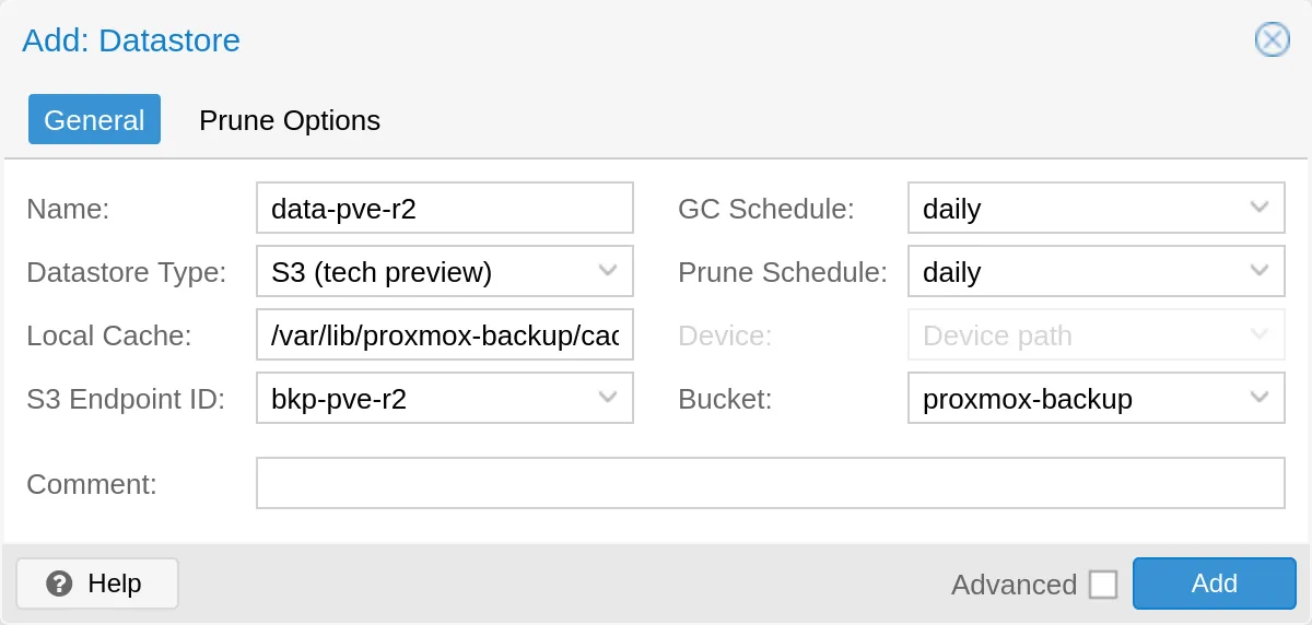 R2 datastore